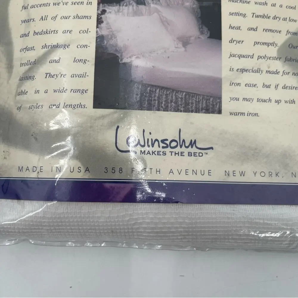 LEVINSOHN Pillow Sham King Size White Elegant Lace Romantic Shabby Chic Cottage